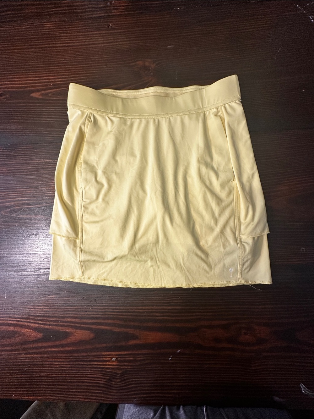 Belyn Key Pale Yellow Active Skort